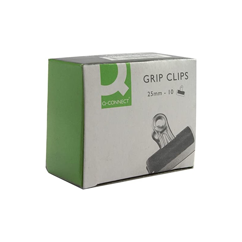 Q-Connect Grip Clip 25 mm Black (10 Pack) KF01287