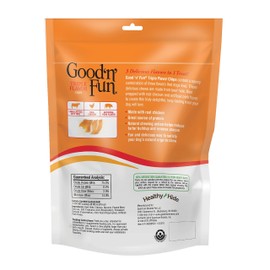 Good'n'Fun Triple Flavor Chips for All Dogs, Treat your Dog to a Premium Chicken and Beef Hide Chew, 4 oz