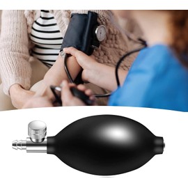 Bombilla de Presión Arterial de Repuesto, Bulbo de Presión Arteria, Fácil de instalar para monitores de presión arterial-Látex, Negro                 
