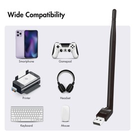 LogiLink BT0067 BT 5.3 Adapter (USB 2.0) with External Antenna and up to 150 m Range