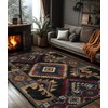 YIHOUSE Rustic Cabin Area Rug for Bedroom 5x7,Machine Washable Lodge
