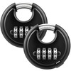 Puroma Combination Lock, 4 Digit Padlock with Hardened Steel Shackle,