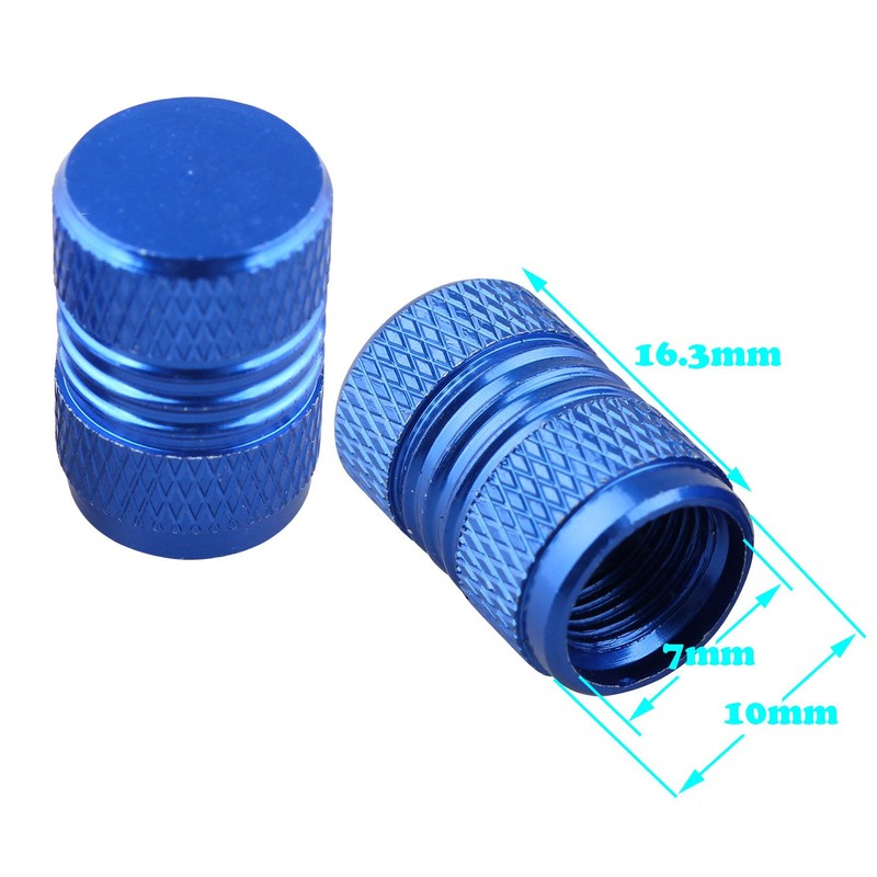 Futheda 8 Pcs Aluminum Alloy Car Tyre Dust Caps Universal