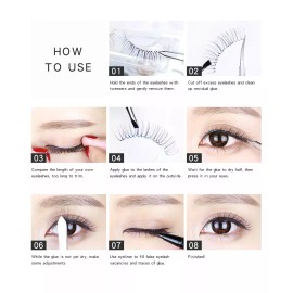 Living Naturally 5 Pairs False Eyelashes Natural/ Thick Long Eye Lashes
