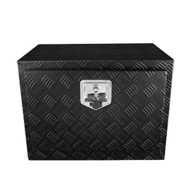 SPEC-D TUNING Heavy Duty Aluminum Utility Chest Tool Box Storage with Lock 24"x17"x18"