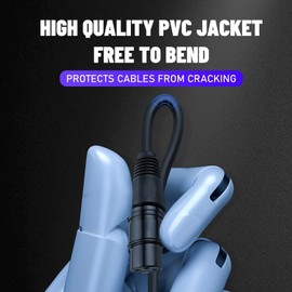 DMX Cable 10 ft, 10 Pack Flexible 3 Pin Signal XLR Male to Female DMX Cable Wire, Suitable for Stage Lighting Signal XLR Connection Stage Light Cables for Stage Lighting Input & Output