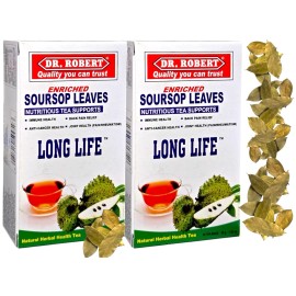 Dr RObert Soursop Leaves Tea Bags 20ct Natural Herbal Health Hojas de Guanabana 2-pack