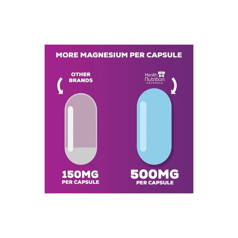 Health Nutrition Citrato Magnesio 1000mg 180 Caps Sabor