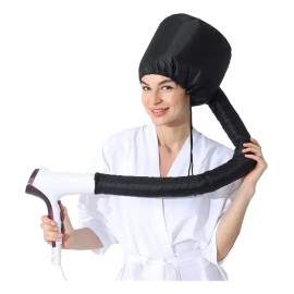 Calentadores Negros Para Cabello Con Gorra Térmica