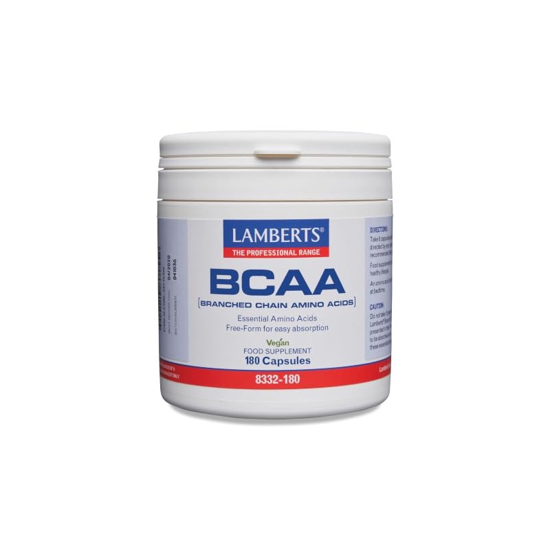 Lamberts BCAA Capsules – Branched Chain Amino Acids – 180