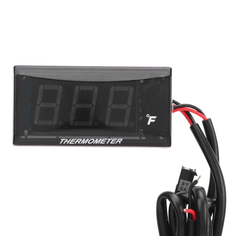 LCD Motorcycle Thermometer Ultra Thin Waterproof Water Temp Meter with