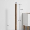 EDISHINE Wood Dimmable Floor Lamp with Remote Control 7 Color