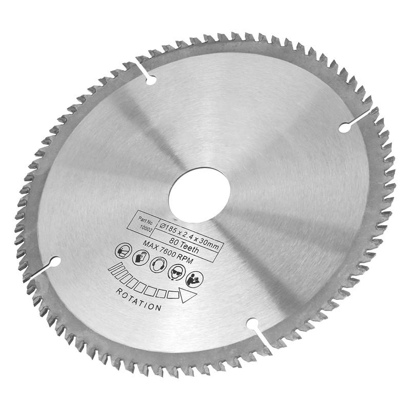 185mm Silver TCT Circular Saw Blade for Wood Cutting 80