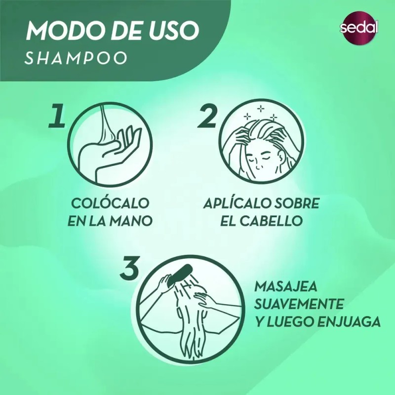 Shampoo Sedal 2 en 1 Rizos Definidos 650ml