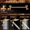 Beekim 12'' Shower Head with Handheld, High Pressure Rainfall Shower