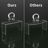 HIIMIEI Acrylic Display Riser, 6 Pcs 9" Large Acrylic Risers,