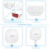 Screwless Wall Mount for eero 6 Dual-Band mesh Wi-Fi 6