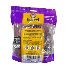 Hubert Pet Gourmet Duck Jerky Dog Treats, High Protein & Low Fat, Healthy & Natural, No Additives, 1 lb Bag