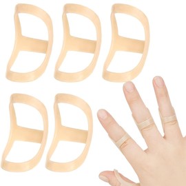 WKRTDY Pack of 5 Finger Splints, Finger Supports for Ankle, Finger Protection for Mallet Fingers - For Thumb, Medium, Ring Finger (Size 6-10) - Straighteners in Rehab & Sports - for Optimal Fit and