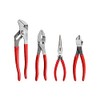 TEKTON Pliers Set, 4-Piece (Groove Joint, Slip Joint, Long Nose,
