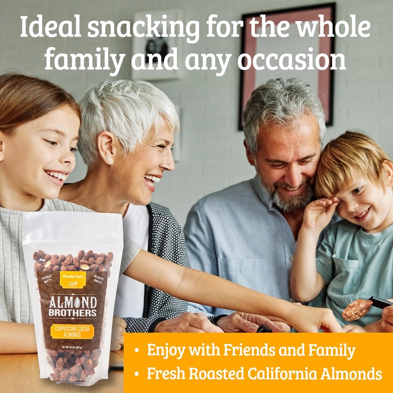 Almond Brothers Roasted Almonds - 2 lb bag - Hand