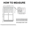 Hiasan Navy Blue Valance Curtains Blackout Thermal Insulated Rod Pocket