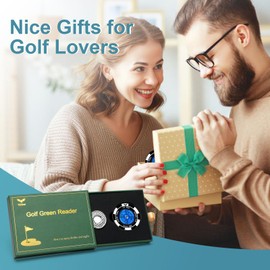Yobbai SlopeVision Pro Golf Green Reader with Hat Clip, Horizontal Bubble Level & Golf Ball Marker – High Precision Green Reading Aid, Ideal Golf Gift for Men & Women