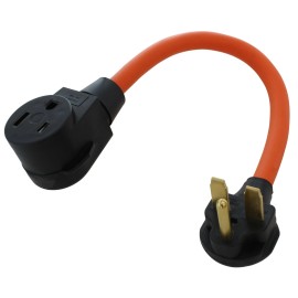 AC WORKS® 30A 250V 3-Prong NEMA 6-30P to NEMA 6-50R Flexible Welder Adapter by AC WORKS®