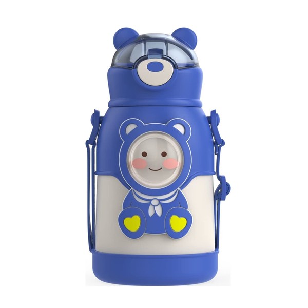 Godfun Children's Water Bottle, 16.9 fl oz (500 ml), Vacuum
