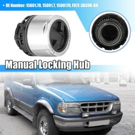 X AUTOHAUX Front Manual Wheel Locking Hub for Ford Explorer 95-01 for Ranger 98-03 for Mazda B-Series F87Z-3B396-BA 15001.7 Front Wheel Manual Axle Link Assembly Locking Drive Hub