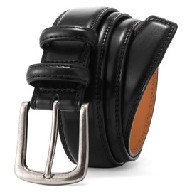 SENDEFN Men's Leather Jeans Belt for Dress Casual Trim to Fit 1.4" Wide with Gift Box