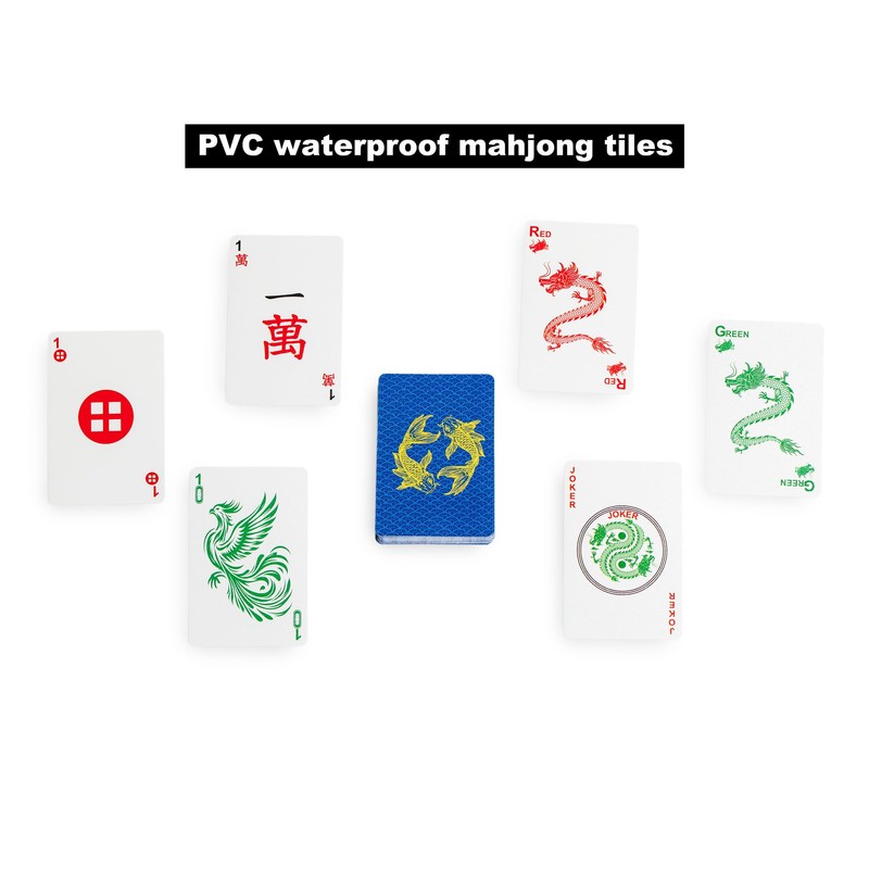 Black long Di fang American Mahjong Game Set, 166 Card