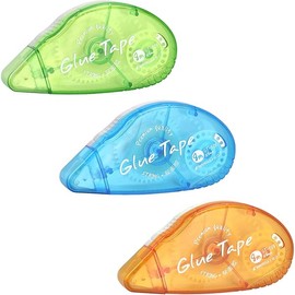 Tamaki 3 Pack Double Sided Tape Roller, Adhesive Scrapbooking Glue, Dispenser Runner for Crafts and Arts Projects, Photo Adhesive for Scrapbooking