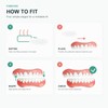 Moldable Snap-On Veneers, Upper and Lower False Teeth Set
