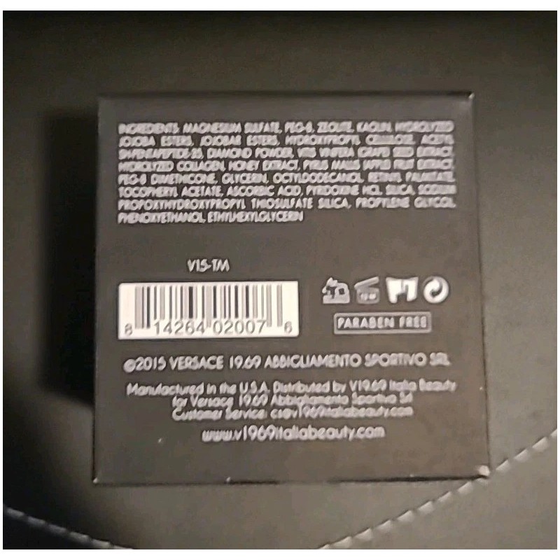 Versace 19V69 Italia Age Rejuvenating Thermic Masque 1oz. NIB