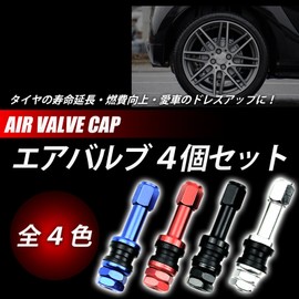 HTharros Rays TE37 Air Valve, Universal Use, Car, Motorcycle, Tire, Tubeless, Long, Silver, Aluminum, 0.5 inch (11.5 mm), Rays TE37 Compatible, Set of 4, S