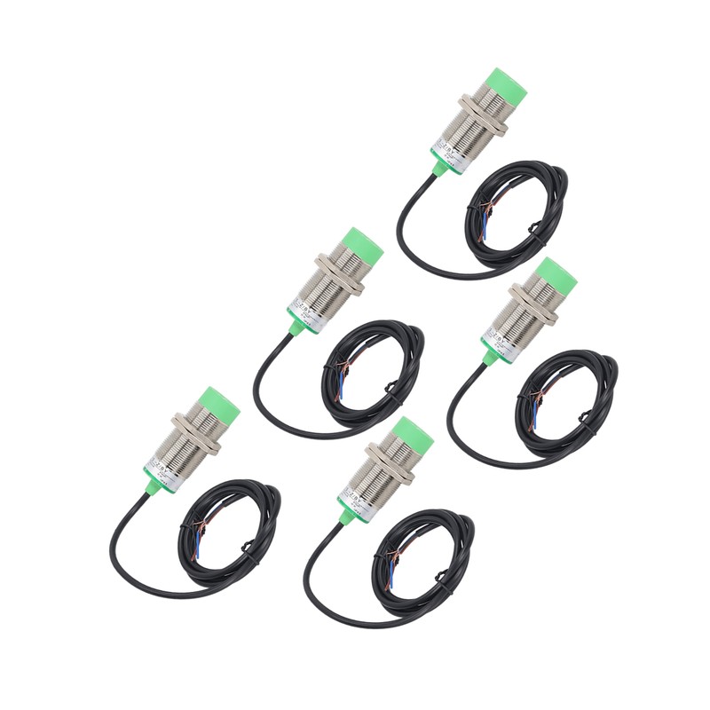 5 Pcs Proximity Sensor PNP Normally Open 15mm Detection IP65