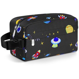 Neverwhy Small Insulated Snack Bag Lunch Bag for Kids Lunch Box for Women/Men, Collapsible [3L/5-Can] Reusable Lunch Bag Cooler Bag for Bottle with Handle Buckle for Work/School,Planet Astronauts