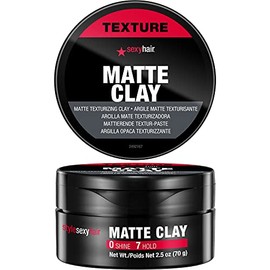 SexyHair Style Matte Clay Arcilla Texturizante Mate,50 g | Separa, Define y Moldea | Controla Puntas Rebeldes | Se Enjuaga Fácil