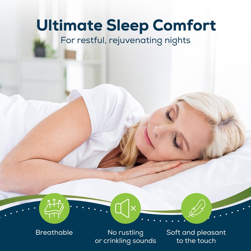 Sensalou Waterproof Mattress Protector 200x200 cm – Super King Bed