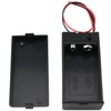 BLLNDX 2PCS 9V Square Battery Pack with Lid with Switch
