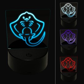 Sniggle Sloth Baby Stingray Underside 3D Illusion LED Night Light Sign Nightstand Desk Lamp