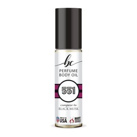 BIOCURA BC Perfume 551 Inspired by Body Black Musk For Women Replica Fragrance Body Oil Dupes Alcohol-Free Sample Travel Size Concentrated Long Lasting Roll-On 0.3 Fl Oz/10ml