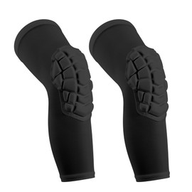 KRIYNAA Basketball knee pads, compression leg covers for teenagers and adults, wrestling knee pads, football volleyball, pickleball, weightlifting knee pads (1 pair) (Black, Small)