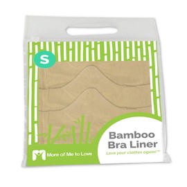 More of Me to Love Bamboo Bra Liner 3-Pack Small Beige