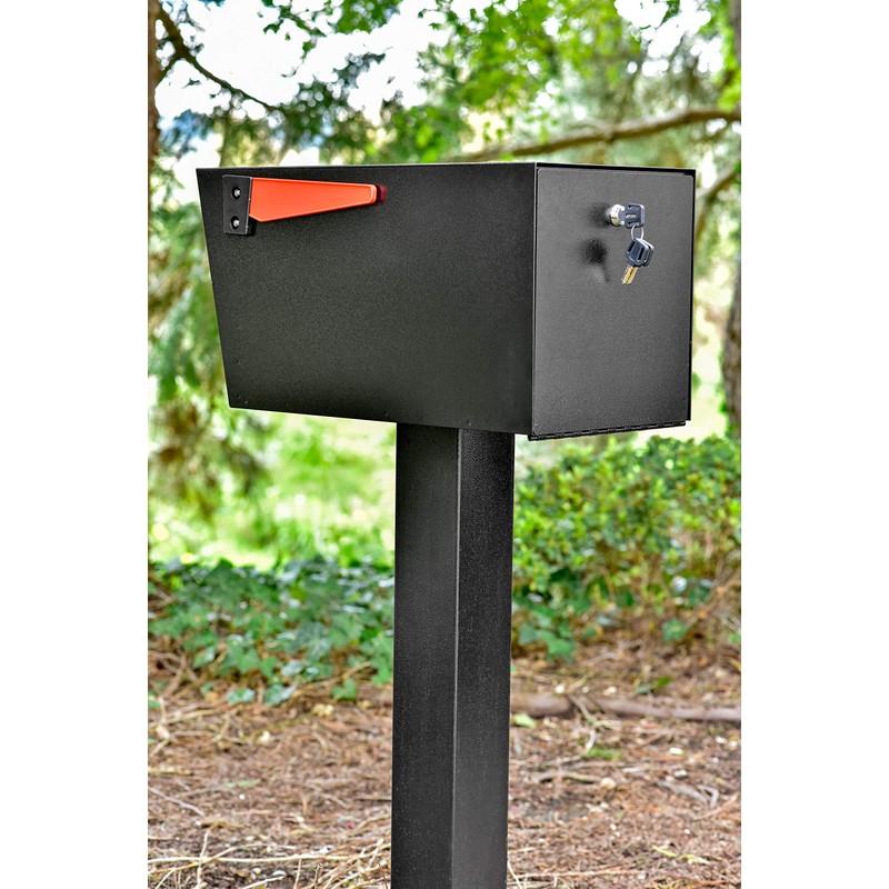 Mail Boss 7536 Street Safe Latitude Locking Security Mailbox, Black
