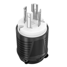 NEMA L14-20P Generator Locking Plug Twist/Turn Locking Male Connector Repair Extension Cord End 20 Amp 125/250V 3 Pole 4 Prong Industrial Grade ETL Listed