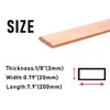 Tynulox 1/8" × 0.8" × 8" Copper Flat Bar, 99.9%