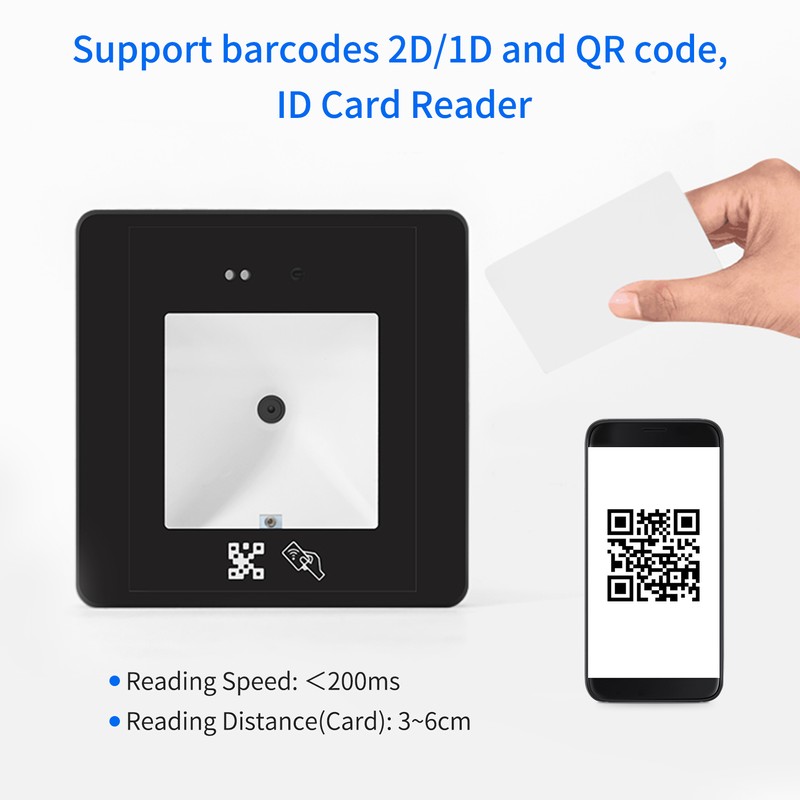 Embedded Barcode Scanner Wired Scanning Module RFID Card Reader High