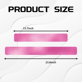 Hirificing Pink Door Sill Guard Protector, 4PCS 3D Carbon Fiber Anti-Scratch Door Entry Edge Bumper Sill Scuff Plate Trim, Front/Rear Door Threshold Protector Cover Sticker Strips